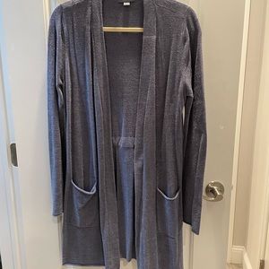 Barefoot Dreams Cozy Chic Ultra Lite cardigan sweater with tie back size medium
